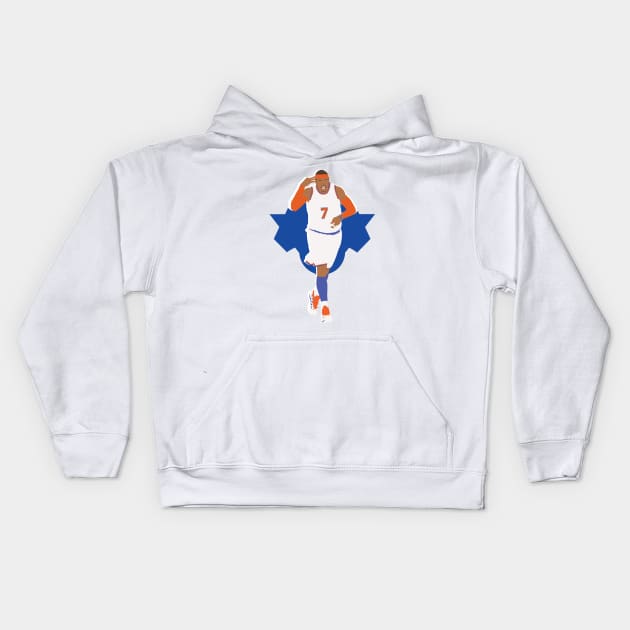 Carmelo Anthony "3 to the Dome" N.Y Knicks Kids Hoodie by Jackshun